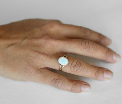 Opal Venus Split Ring