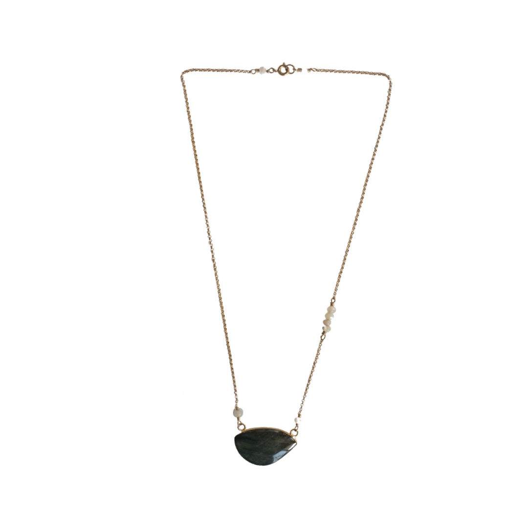 Floating Rock Labradorite Necklace