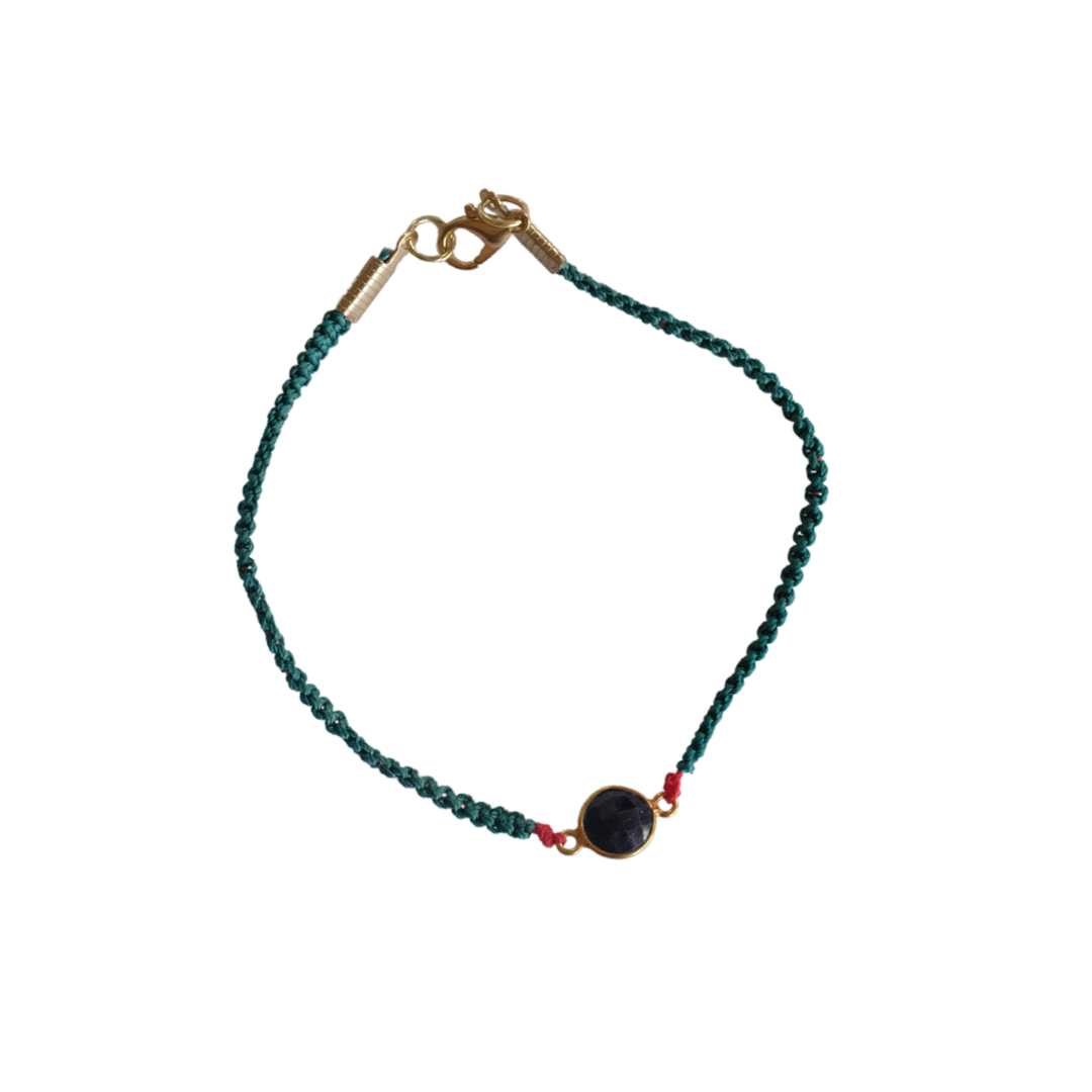 Macrame Gem Anklet