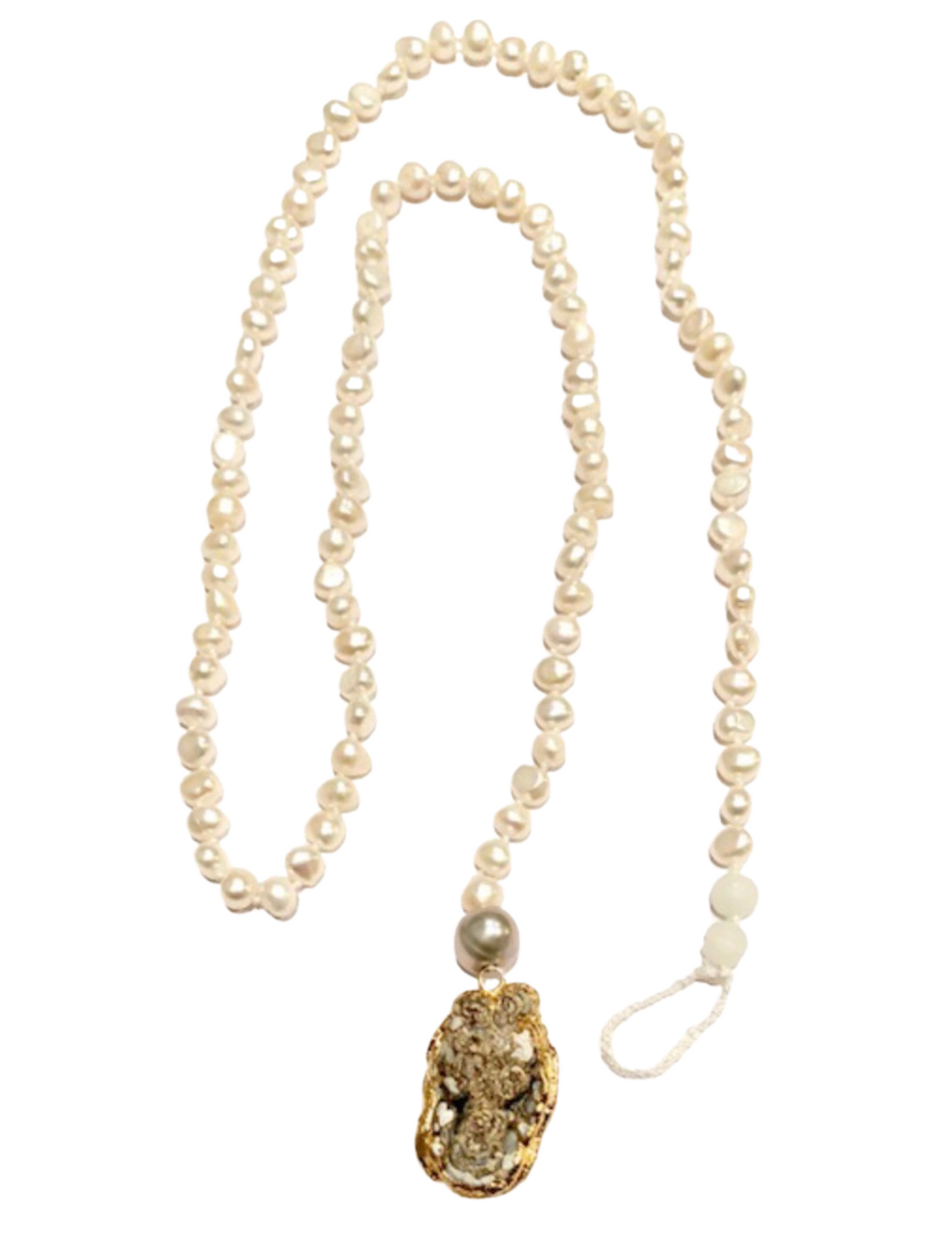 Hand knotted Pearl Necklace