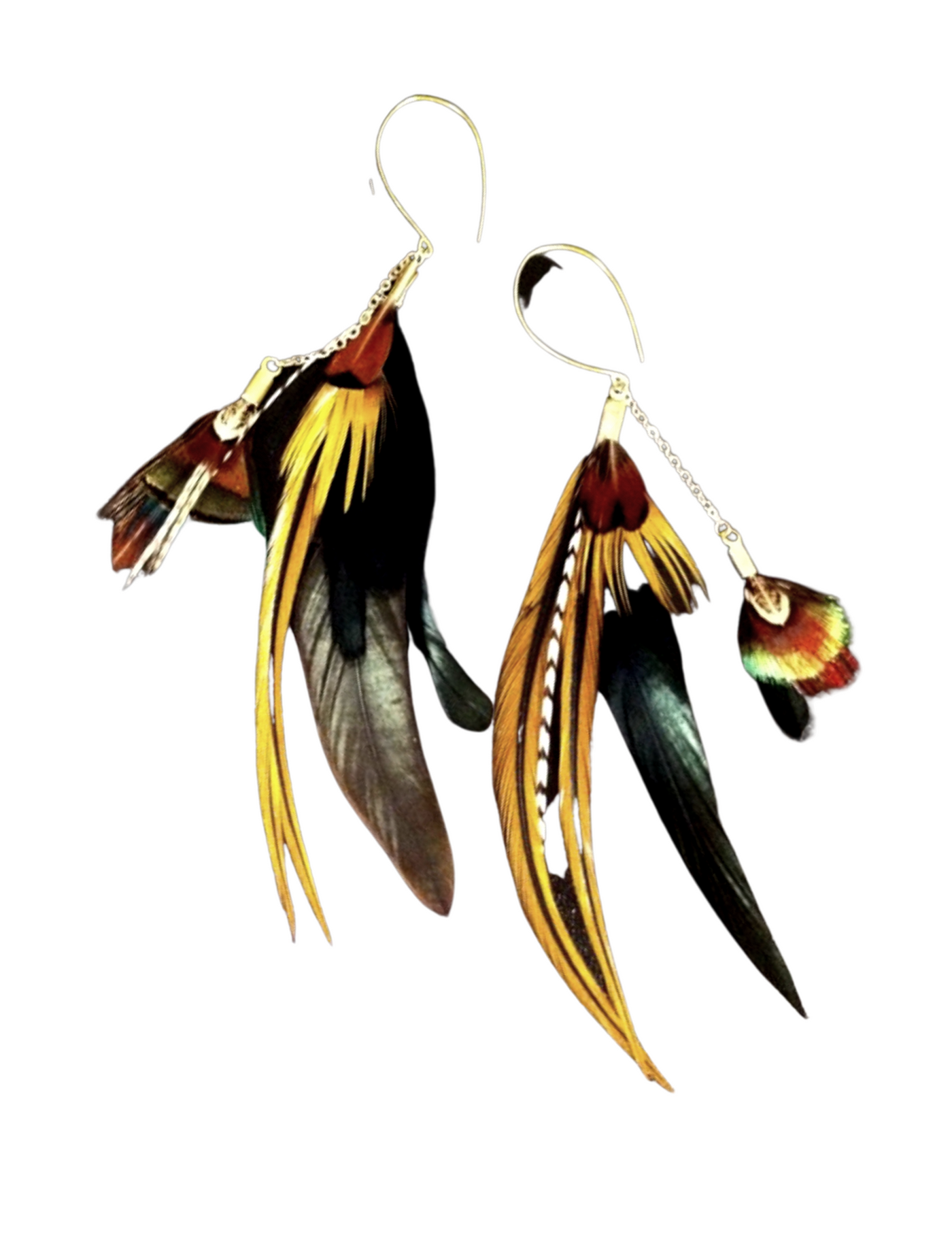Adina feather Earrings