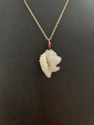 Ancient Druzy Shell Necklace